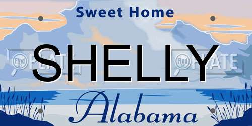 SHELLY Alabama License Plate