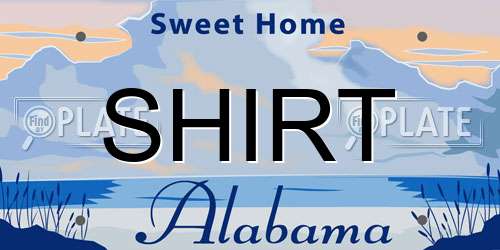 SHIRT Alabama License Plate