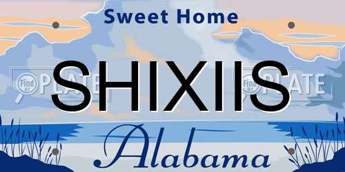 SHIXIIS Alabama License Plate