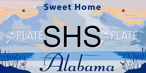SHS Alabama License Plate