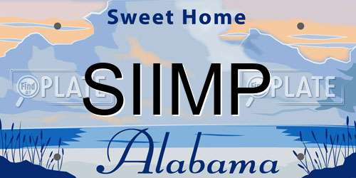 SIIMP Alabama License Plate