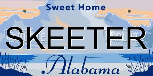 SKEETER Alabama License Plate
