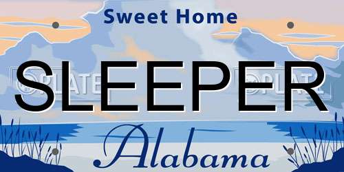 SLEEPER Alabama License Plate