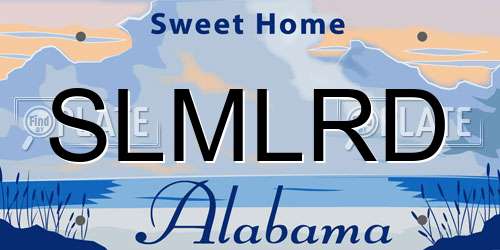 SLMLRD Alabama License Plate