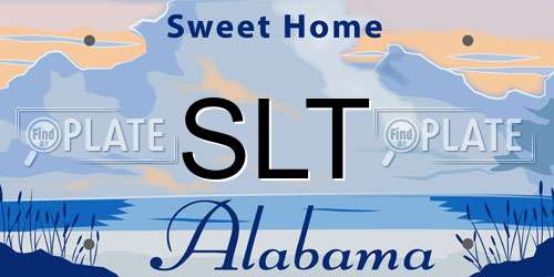SLT Alabama License Plate