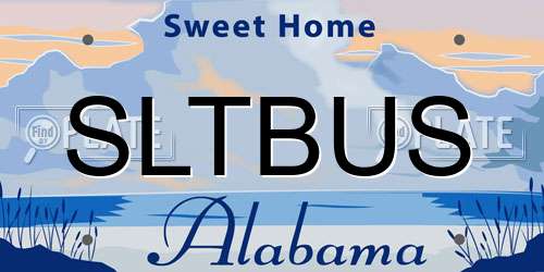 SLTBUS Alabama License Plate