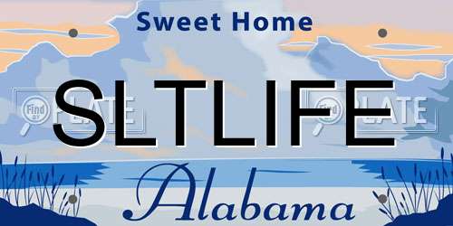 SLTLIFE Alabama License Plate