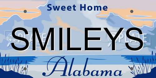 SMILEYS Alabama License Plate