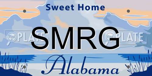 SMRG Alabama License Plate