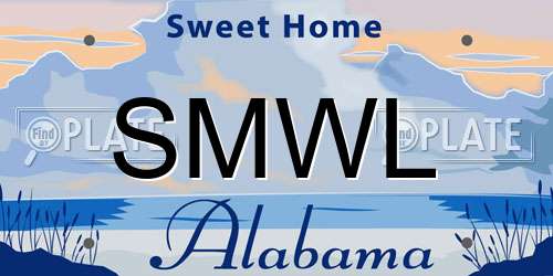 SMWL Alabama License Plate