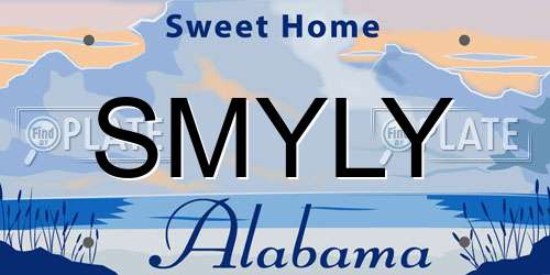 SMYLY Alabama License Plate