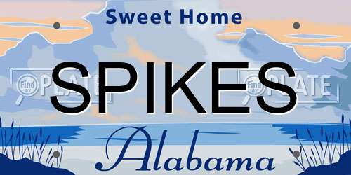 SPIKES Alabama License Plate