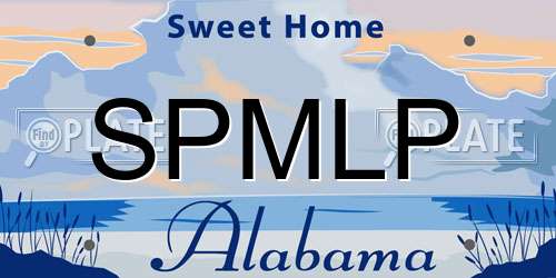 SPMLP Alabama License Plate