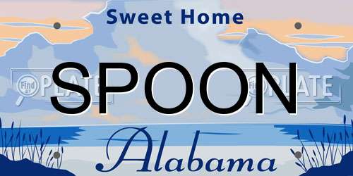 SPOON Alabama License Plate