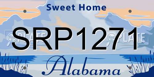 SRP1271 Alabama License Plate