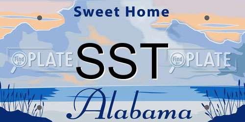 SST Alabama License Plate