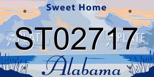 ST02717 Alabama License Plate