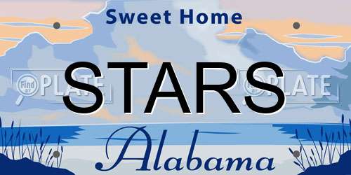 STARS Alabama License Plate