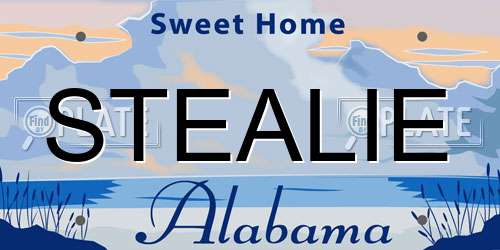 STEALIE Alabama License Plate