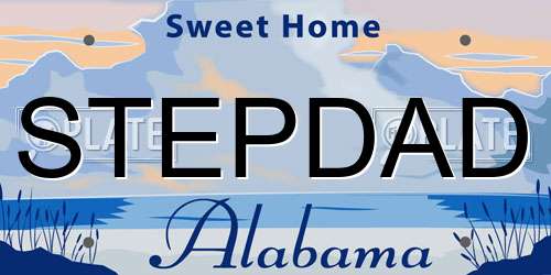 STEPDAD Alabama License Plate