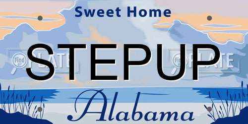 STEPUP Alabama License Plate