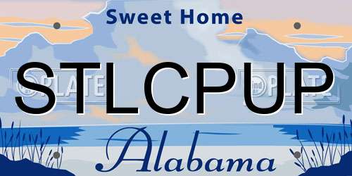 STLCPUP Alabama License Plate