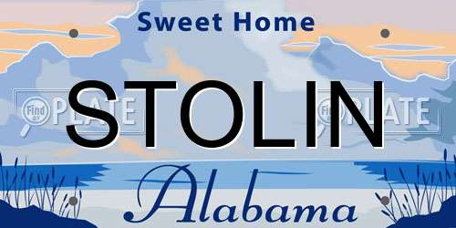 STOLIN Alabama License Plate