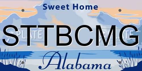 STTBCMG Alabama License Plate