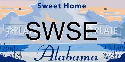 SWSE Alabama License Plate