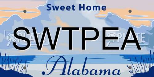 SWTPEA Alabama License Plate