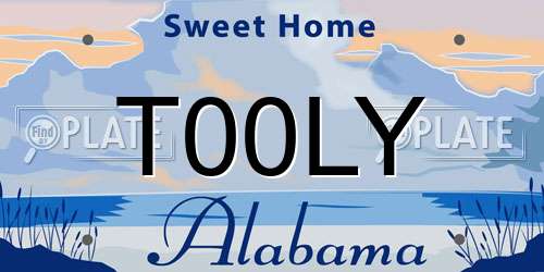 T00LY Alabama License Plate