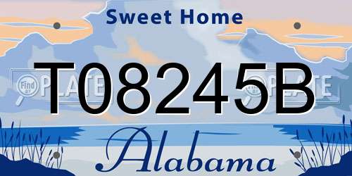 T08245B Alabama License Plate