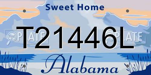 T21446L Alabama License Plate