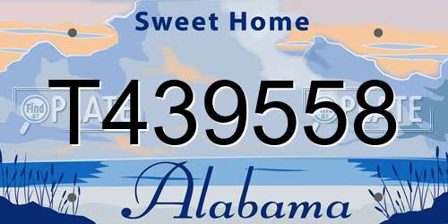 T439558 Alabama License Plate