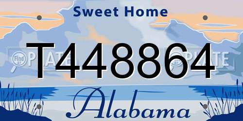 T448864 Alabama License Plate
