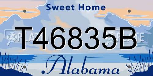 T46835B Alabama License Plate