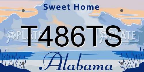 T486TS Alabama License Plate