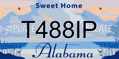 T488IP Alabama License Plate
