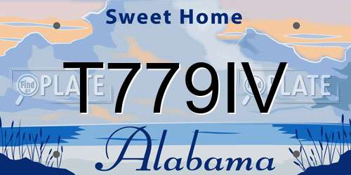 T779IV Alabama License Plate