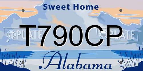 T790CP Alabama License Plate