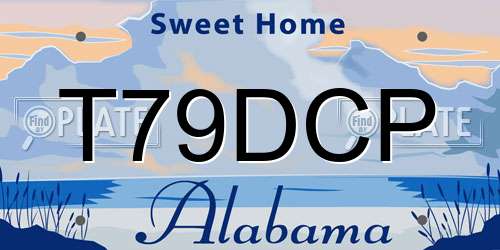 T79DCP Alabama License Plate