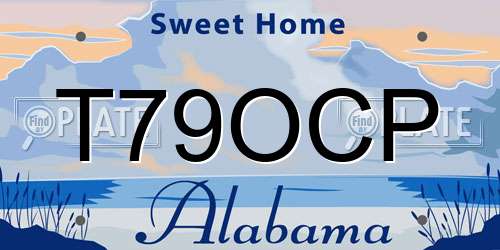 T79OCP Alabama License Plate