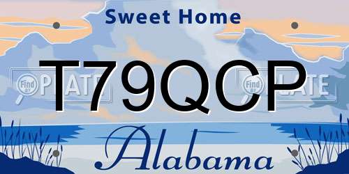 T79QCP Alabama License Plate