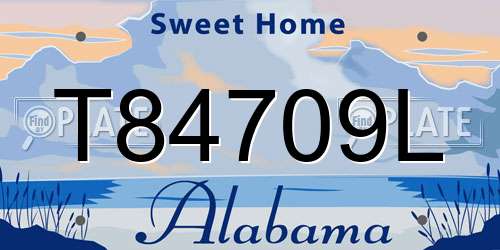 T84709L Alabama License Plate