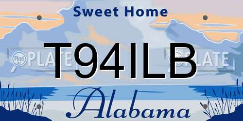 T94ILB Alabama License Plate