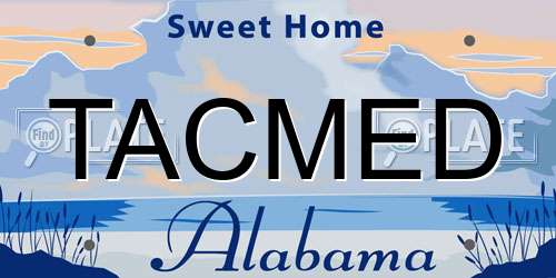 TACMED Alabama License Plate