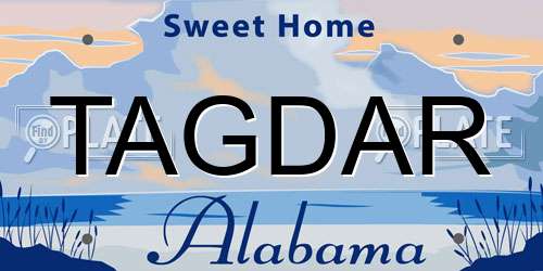 TAGDAR Alabama License Plate