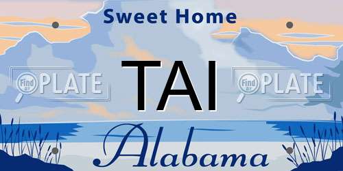 TAI Alabama License Plate