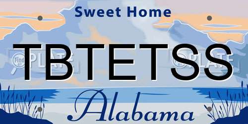 TBTETSS Alabama License Plate