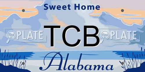 TCB Alabama License Plate